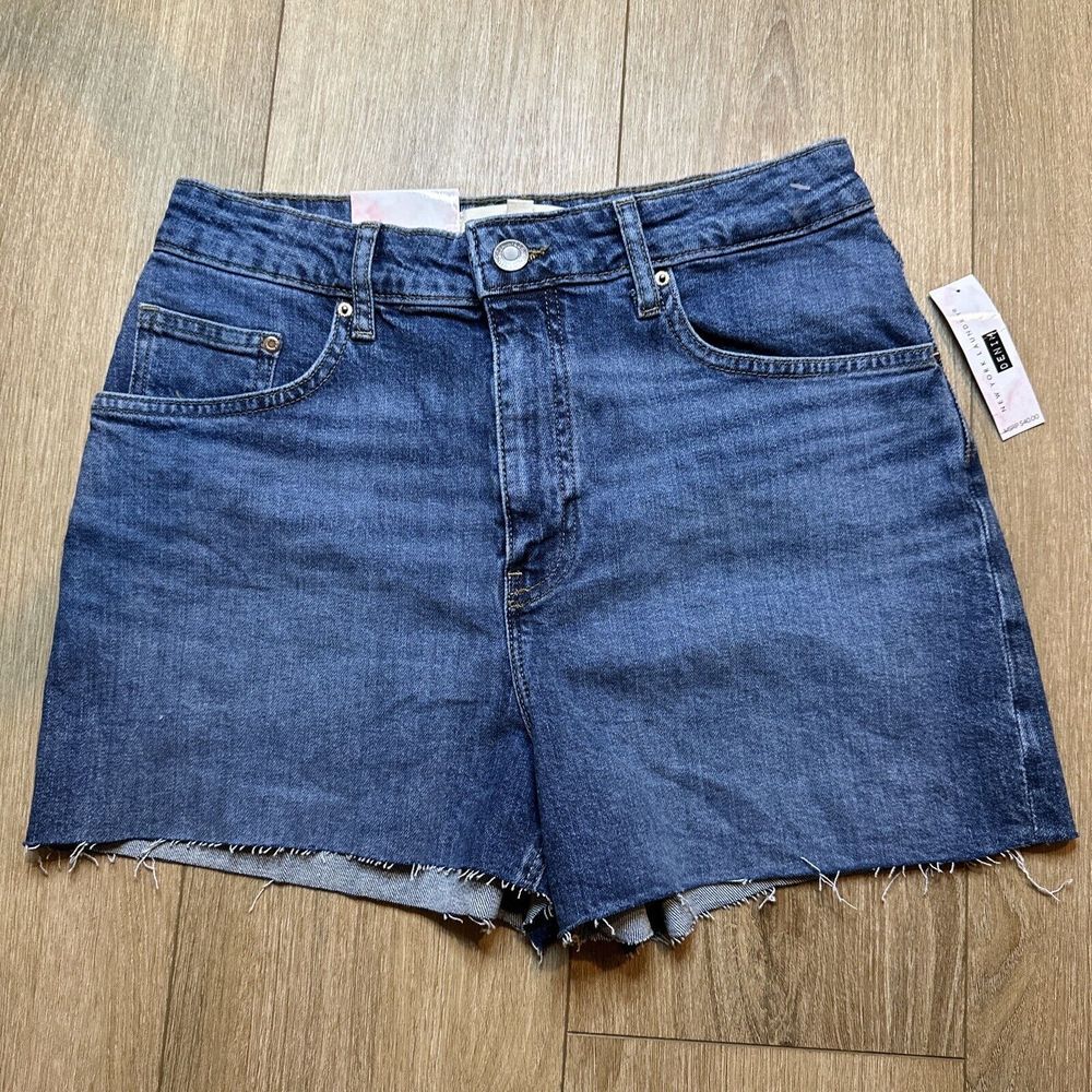 N.Y.L. Denim Shorts Junior Women Cut Off Blue Denim NEW Stretch‎